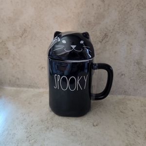 Rae Dunn Topper Cat Mug